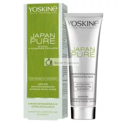   Yoskine Japan Pure Peeling na tvár 75ml - Účinná starostlivosť o pleť pre ženy - Hladké a intenzívne čistenie pleti zafírom s mikrodermabráziou