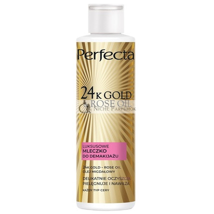 Perfecta 24k Zlaté Rúžové Čistiace Mlieko, 200ml