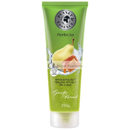 Planet Essence Exfoliačný Telový Peeling Hruška a Karamel, 250g