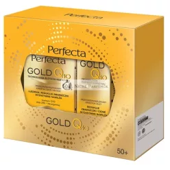   Perfectaset Gold Q10 Denný a Nočný Krém 50ml, Protiwrinkle Očný Krém 15ml