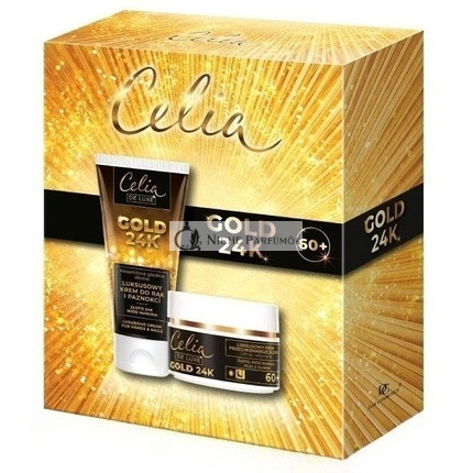 Celiaset De Luxe Gold 24k Krém proti vráskam na deň a noc 50ml, Krém na ruky 80ml