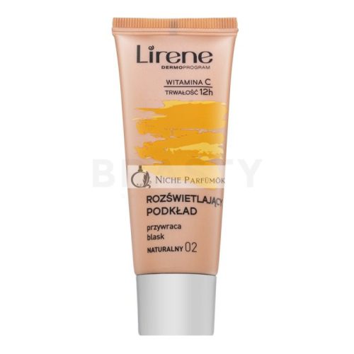 Lirene Brightening Fluid with Vitamin C 02 Natural fluidný make-up pre zjednotenie farebného tónu pleti 30 ml