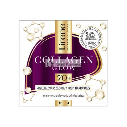 Lirene Kolagénový rozjasňujúci krém proti vráskam 70+, 50 ml