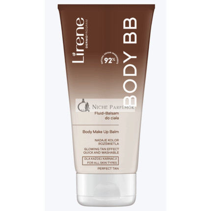 Lirene 92% Prírodný telový make-up balzam, žiarivý opálený efekt, vegán, 175ml