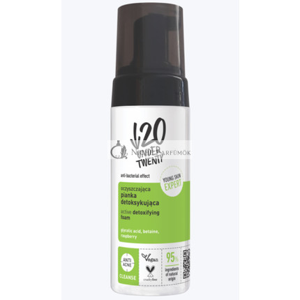 Under Twenty Anti-Acne Aktív detoxikačná pena s Glykolovou kyselinou a Malinou