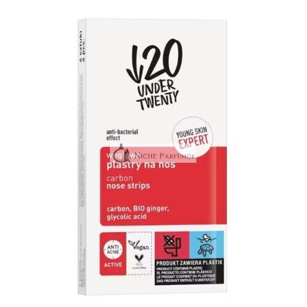Under Twenty Uhlíkové Nosové Patches 4 Kusy
