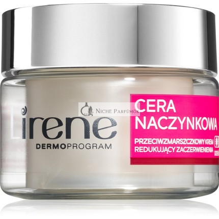 LIRENE Krém proti vráskam, znižujúci začervenanie, denný/nočný krém pre citlivú pleť, 50ml