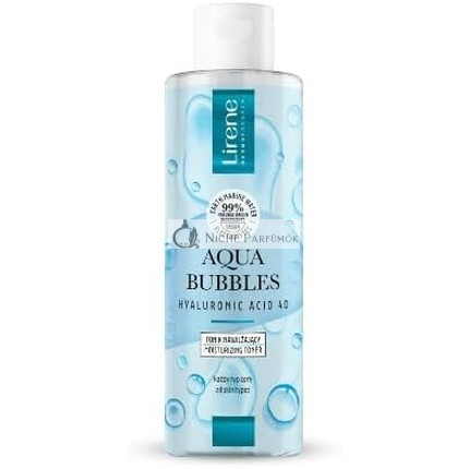 Lirene Aqua Bubbles Hyalurónová Kyselina 4D Hydratačný Tonikum, 200ml
