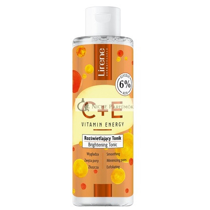 Lirenece Vitamínová Energizujúca Exfoliačná Tonikum, 200ml