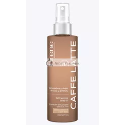   Lirene Caffe Latte 95% Prírodný Samoopaľovací Telo Olej Sprej Vegan 190ml