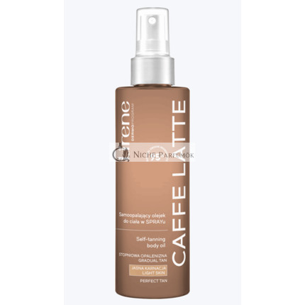Lirene Caffe Latte 95% Prírodný Samoopaľovací Telo Olej Sprej Vegan 190ml