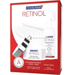   Novaclear Retinol Anti-Wrinkle Set: Nočný Krém-Maska 50 Ml a Čistiaca Pena na Tvár 100 Ml