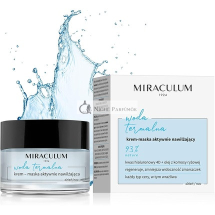 Miraculum Hydratačná krémová maska s hyalurónovou kyselinou a termálnou vodou 50ml