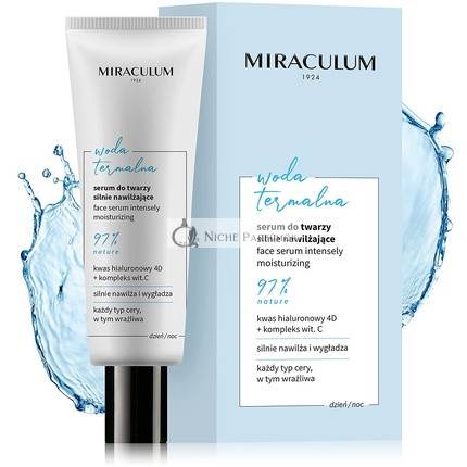 Miraculum Hydratačné Sérum na Tvár s Kyselinou Hyalurónovou a Termálnou Vodou, 30ml