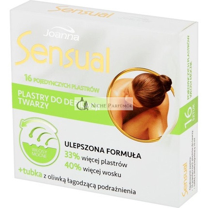 Joanna - Intenzív pásky na odstraňovanie chĺpkov 16 ks + upokojujúci olivový olej