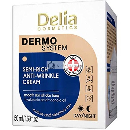 Delia Cosmetics Polotučný Dermo Curl Krém Systém Cera Dorog a Citlivá 50ml