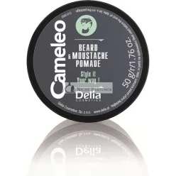  Cameleo Mužská pomáda na bradu a fúzy, zvlhčovač a kondicionér, 50ml