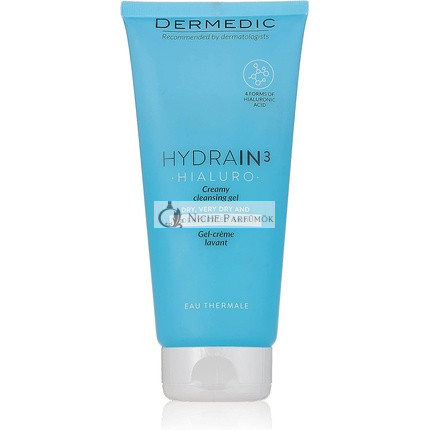DERMEDIC HYDRAIN 3 HIALURO Krémová čistiaca emulzia, 200ml