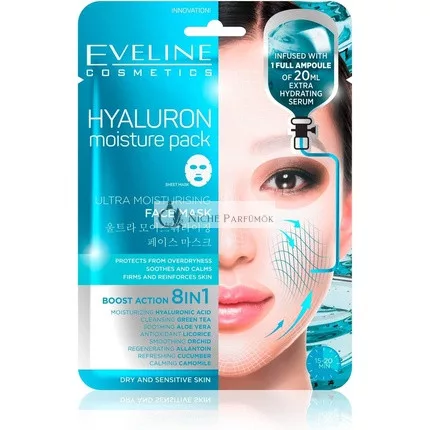 Eveline Cosmetics Ošetrujúca Masku s Hyalurónovou Kyselinou 8 v 1