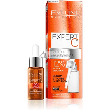 Eveline Cosmetics Expert C Aktivátor mládeže 12% Anti-Aging Aktív Vitamín C Sérum, 18ml
