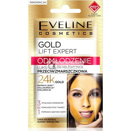 Eveline Cosmetics Gold Lift Expert Luxusná Anti-Wrinkle Maska, 7ml