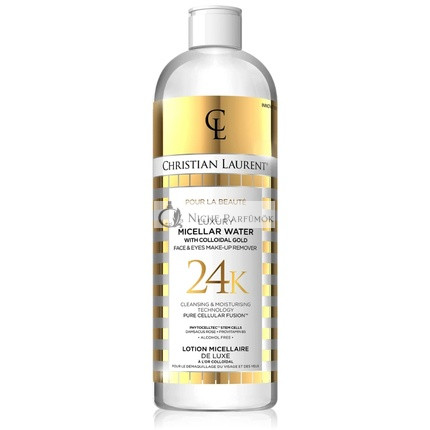 Cristian Laurent Luxus Micelárna voda s kolóidnym zlatom - Odstraňovač make-upu na tvár a oči, 500ml