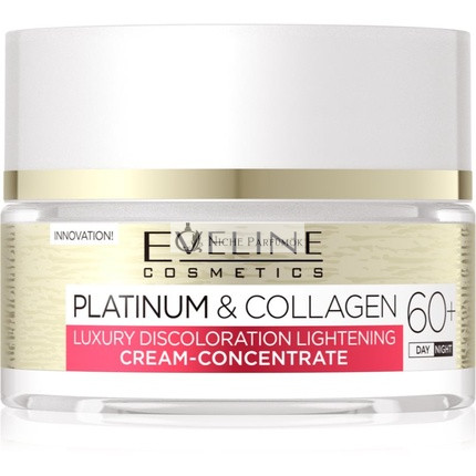 Eveline Cosmetics Platinum & Kolagén Krém proti vráskam na deň a noc 60+, 50ml