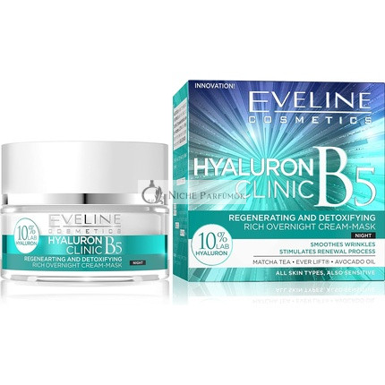 HYALURON CLINIC Nočná Regeneračná Krémová Maska, 50ml