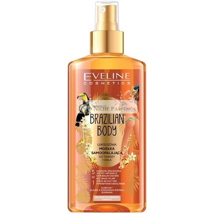 Eveline Cosmetics Brazilian Body Luxurious Self-Tanning Mist 5in1 pre tvár a telo, 150ml