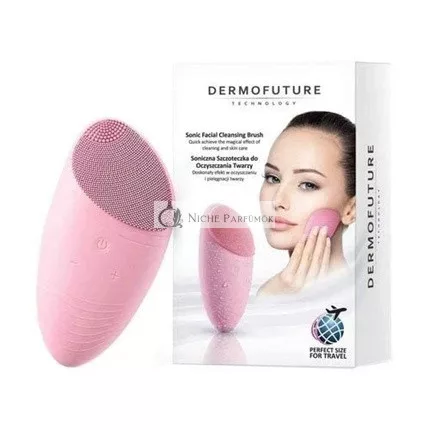 Dermofuture Sonic čistiaca kefka na tvár - Ideálna veľkosť na cestovanie, ružová