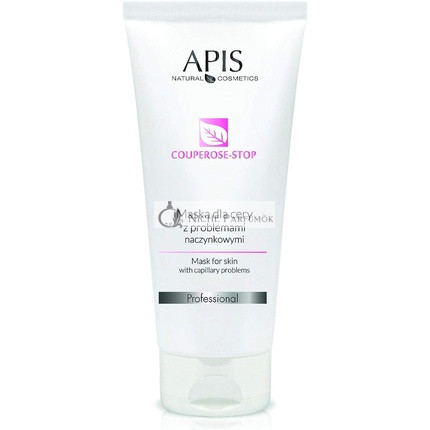 APIS Couperose Stop Maska pre pleť s problémami Couperose s Vitamínom C, Kiwi, Citrón, Róža, Ginkgo, 200ml