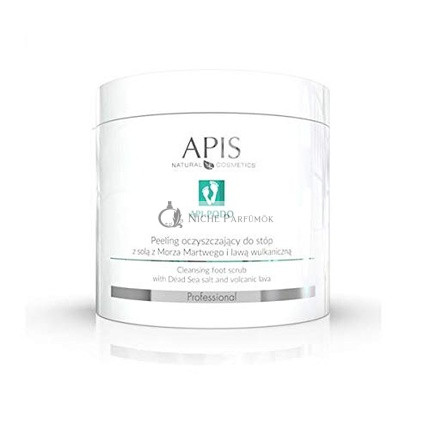 APIS API-PODO Čistiaci Peeling na Nohy s Mŕtvym Morským Soľou a Vulkanickou Lávou, 700g
