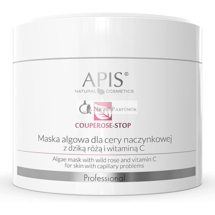 Apis Professional Couperose Stop Divoká Ruža a Vitamín C Algová Maska na Cievnatú Pokožku, 100g