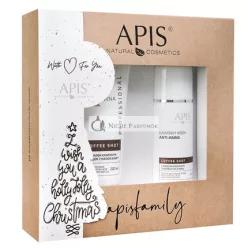   Apisset Vianočný set: Kávový shot bioaktívna maska 200ml a kávový krém proti starnutiu 100ml