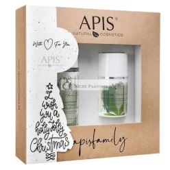   Apisset Vianočný Set: Kanabisová Upokojujúca Pena na Umývanie Tváre 150ml a Upokojujúci-Regeneračný Krém 50ml