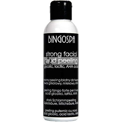 BINGOSPA Silná ílová peeling s glykolovou kyselinou, mliečnou kyselinou a AHA, 120g