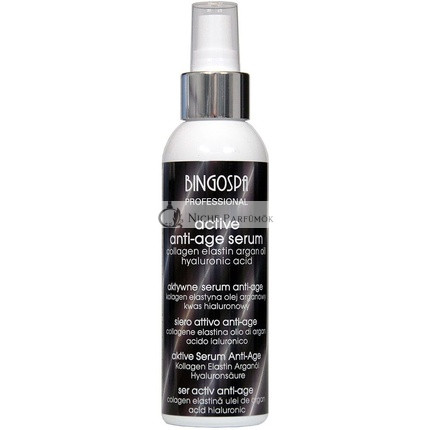 Anti-Aging Aktív Sérum s Kolagénom, Elastínom, Kyselinou Hyalurónovou a Argánovým Olejom na Redukciu Ráncova a Hydratáciu Pleti 150g