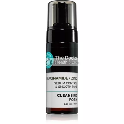 The Doctor Niacinamid + Zinok Kontrolný a Hladký Tonizujúci Mousse Čistiaci prostriedok, 150 ml