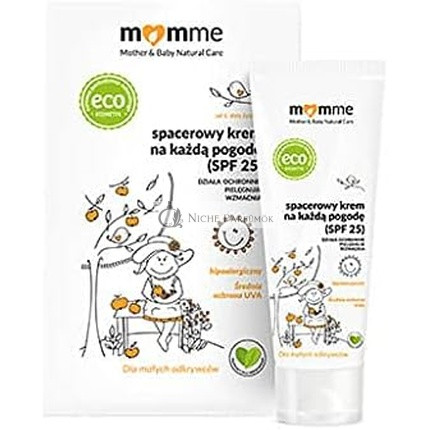 MoMMe Ochranný krém pre deti a batoľatá do každého počasia SPF 25 UV ochrana, 50 ml