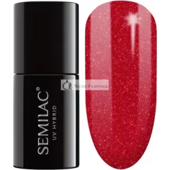 Semilac UV Lak na Nechty Glitter Červený 025, 7ml