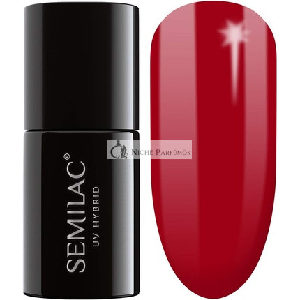 Semilac Intense Red UV Lak na Nechty, 7ml