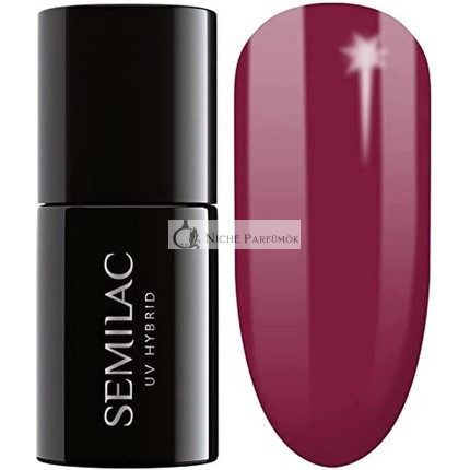 Semilac 098 UV Hybrid Lak na Nechty Elegant Cherry 7ml