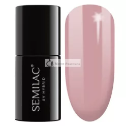   Semilac UV Lak na Nechty Creamy Muffin Béžová Farba 136, 7ml - Intenzívna a Dlhodobá Farba na Nechty