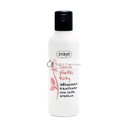 ZIAJA Tonikum z ružových lupienkov pre suchú a citlivú pleť, 200ml