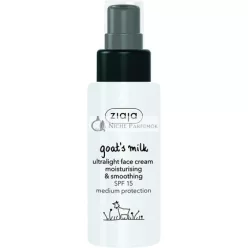 Ziaja Kozí Mlieko Ultralehký Krém na Tvár SPF15, 50ml