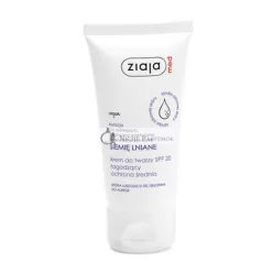   Ziaja Med Ľanový Liečebný Krém na Tvár SPF 20 Upokojujúca Stredná Ochrana