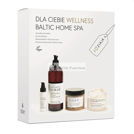 ZIAJA + TAŠKA Set Krém Peeling Tonic Mydlo Kozmetická Taška Organizátor Baltický Wellness Set