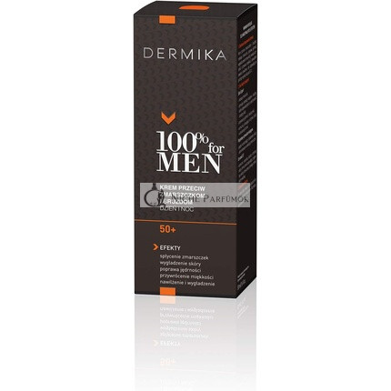DERMIKA 100% pre mužov 50+ Krém na tvár proti vráskam a proti rýhám, 50ml