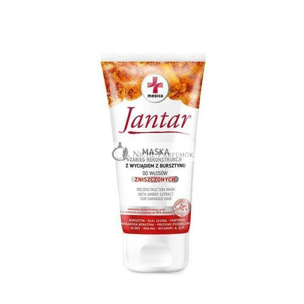 Ideepharm Jantar Medica Rekonštrukčná Maska s Extraktom Jantáru pre Poškodené Vlasy, 200ml