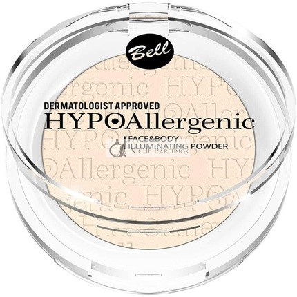 Bell HYPOAllergenic Rozjasňujúci púder na tvár a telo 1.6g